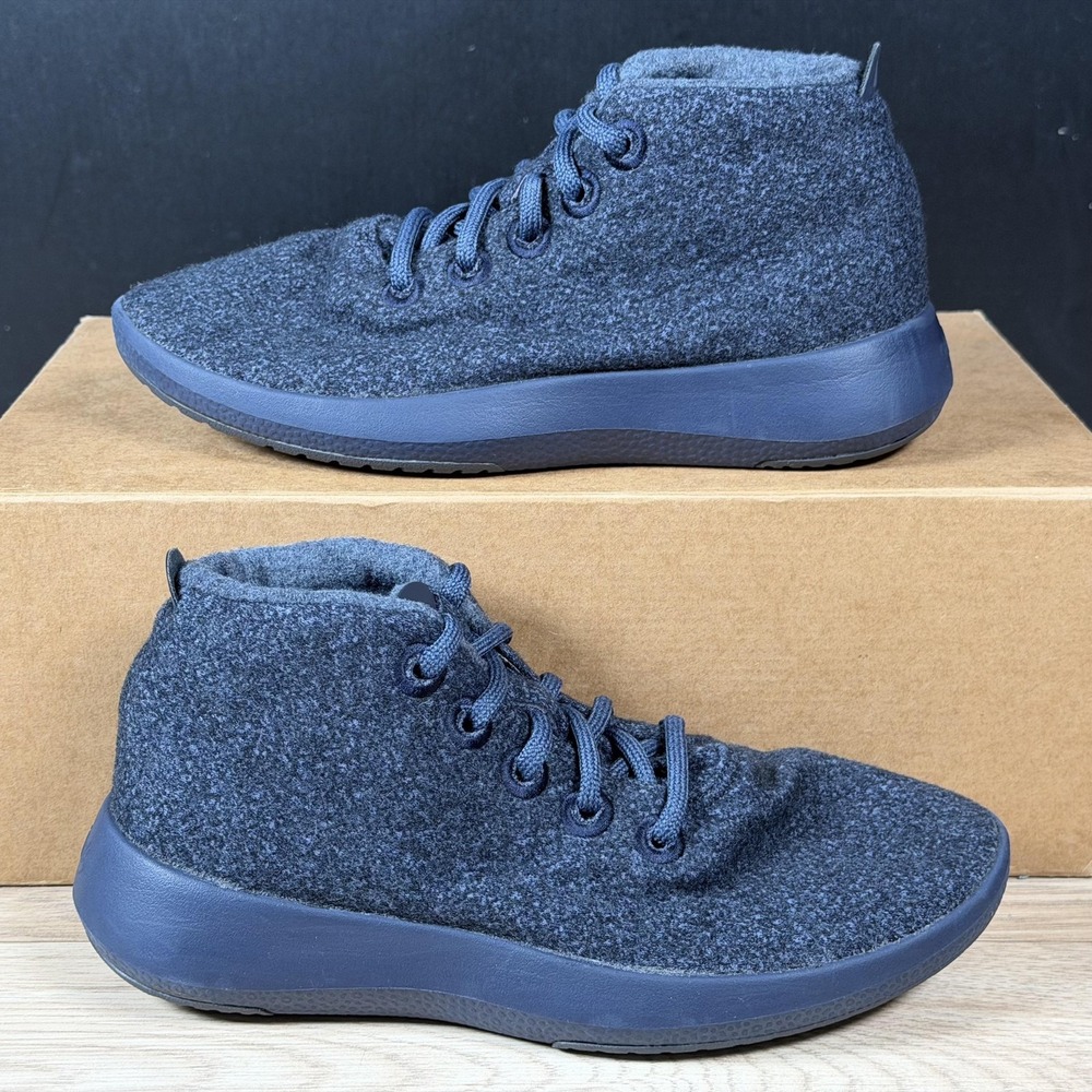 Allbirds Shoes Womens Size 7 Navy Blue Runner-Up Mizzle Merino Wool WRUM NV1